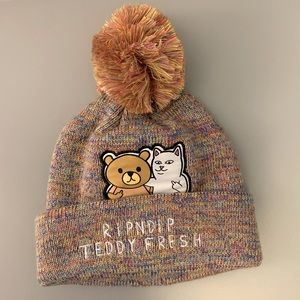 NWOT Deadstock RipNDip x Teddy Fresh collaboration Beanie